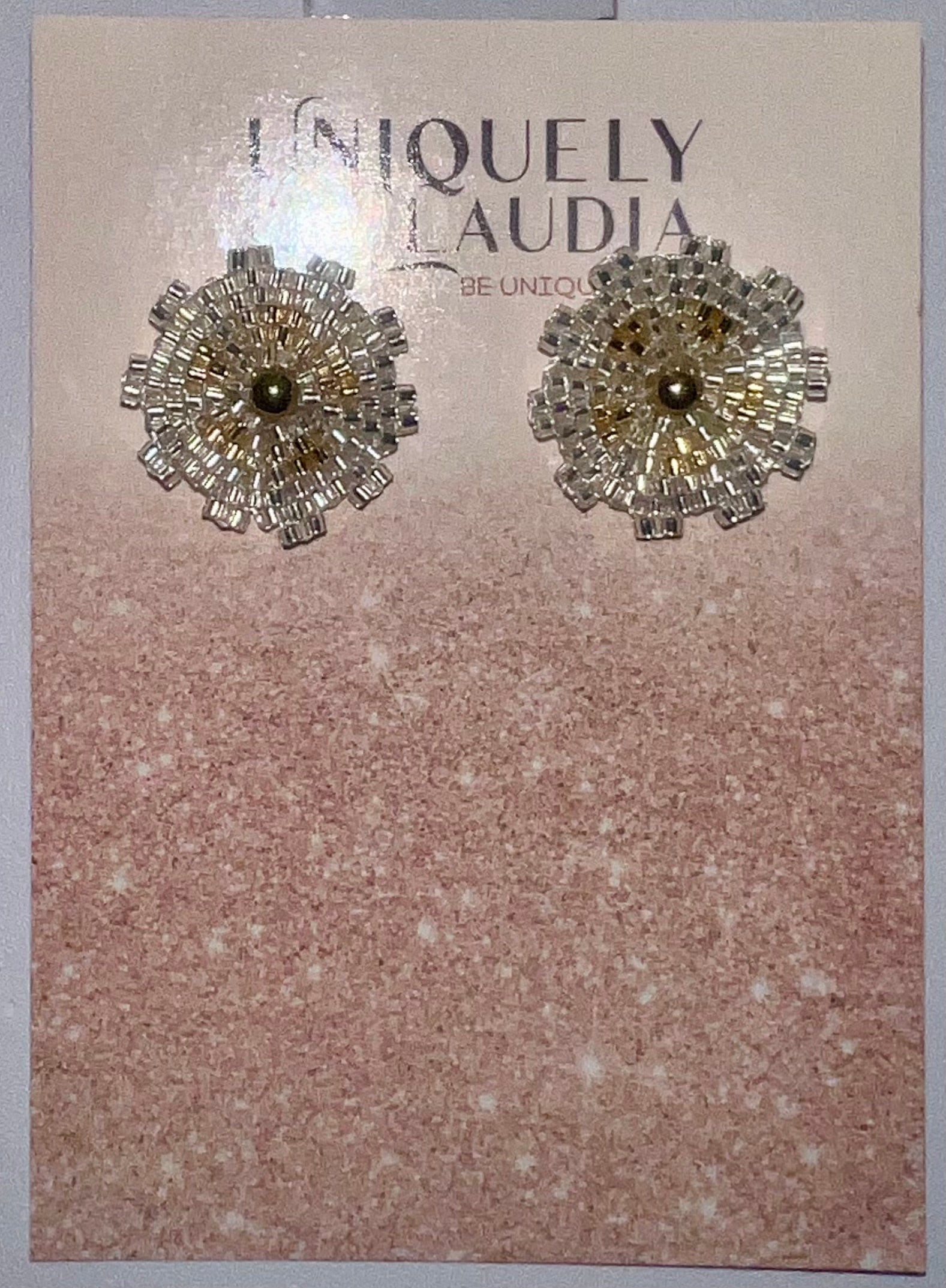 Daisy Miyuki Beads Stud Earrings | Uniquely Claudia Boutique 