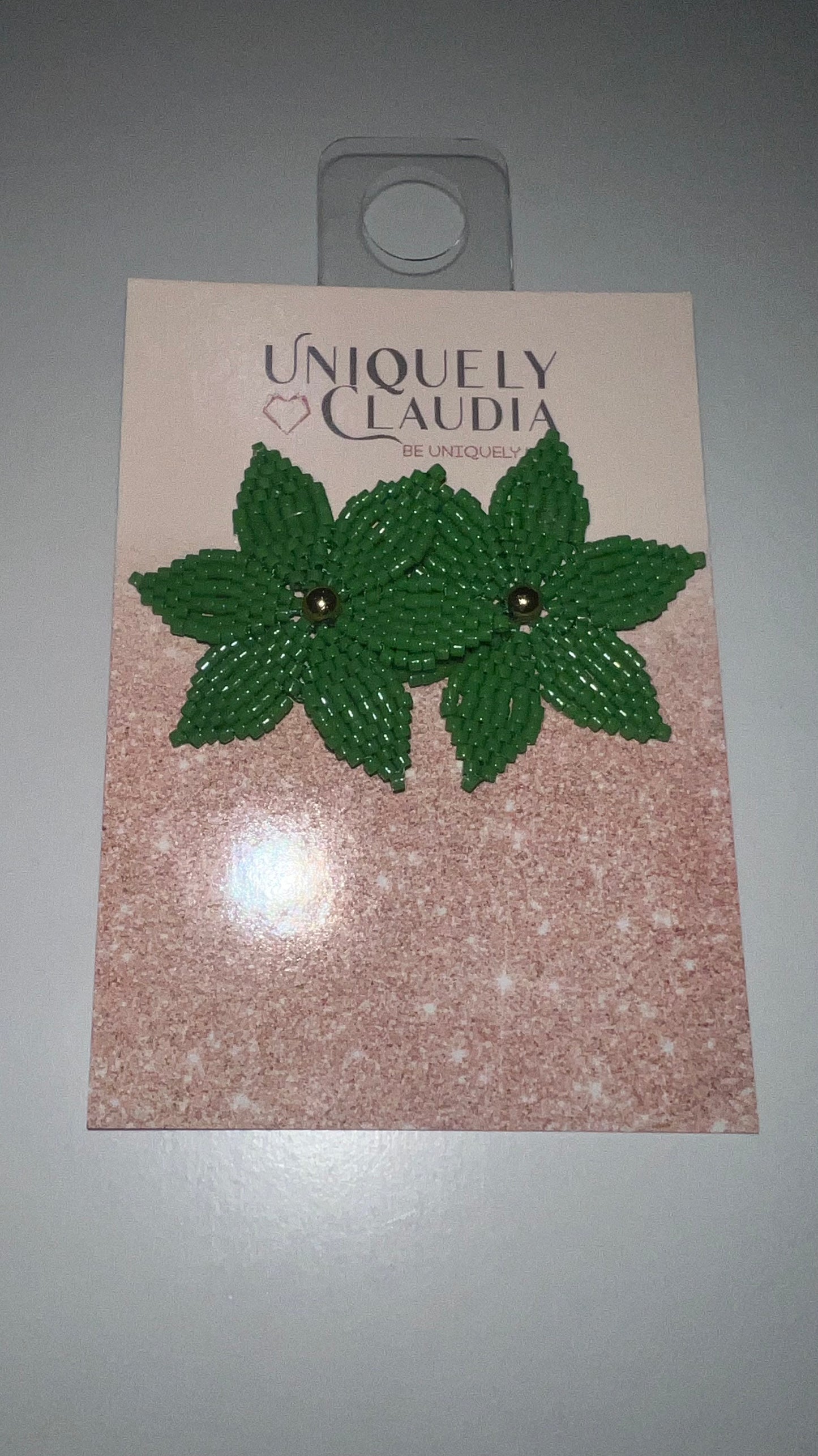Orchid Miyuki Beads Stud Earrings | Uniquely Claudia Boutique 