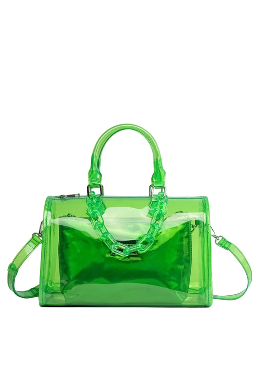 Iced Out Hologram Satchel | Uniquely Claudia 
