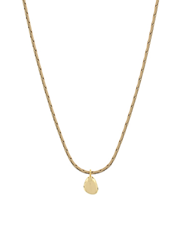 Geometric Teardrop Enamel Necklace