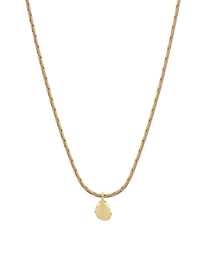 Geometric Teardrop Enamel Necklace