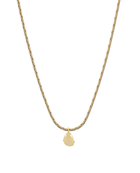 Geometric Teardrop Enamel Necklace