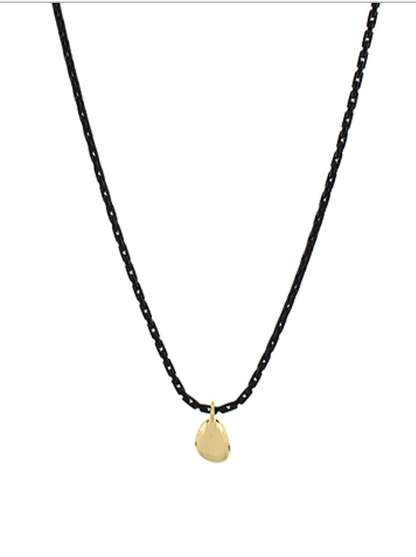 Geometric Teardrop Enamel Necklace