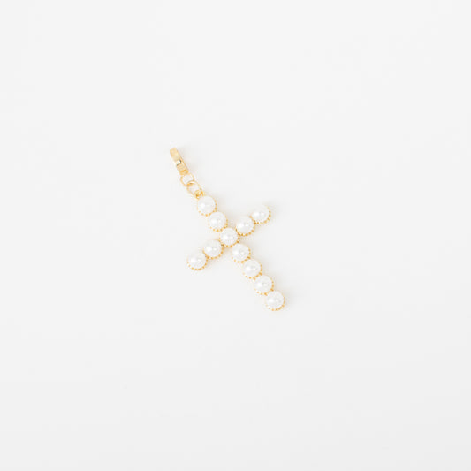 JBloom: Pearl Cross Charm