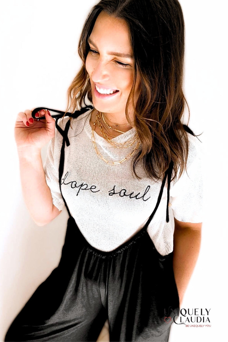 Dope Soul Knit Top | Uniquely Claudia Boutique