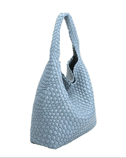 Johanna Sky Recycled Vegan Shoulder Bag | Uniquely Claudia Boutique 