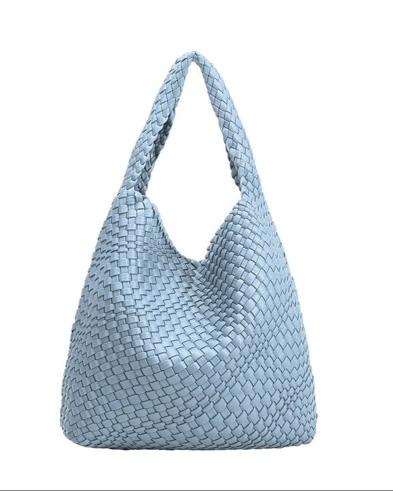Johanna Sky Recycled Vegan Shoulder Bag | Uniquely Claudia Boutique 