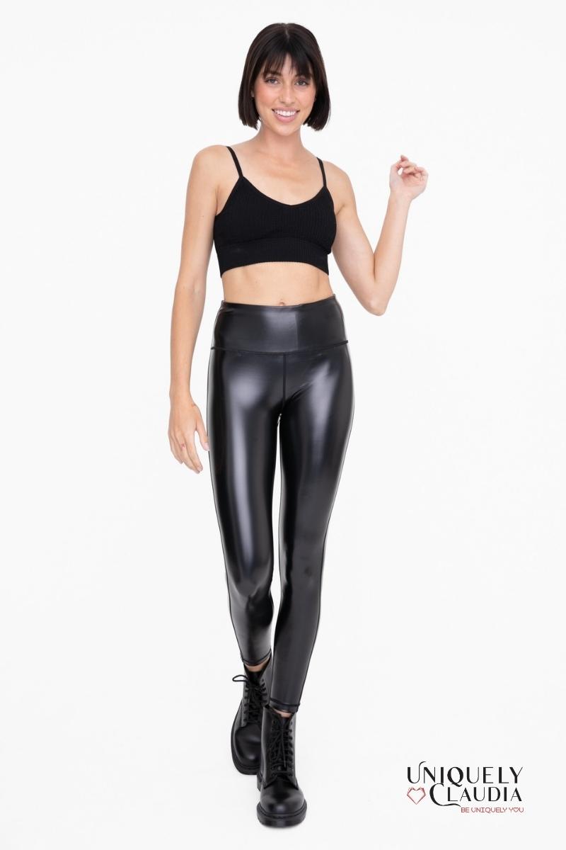 Joyce High-Waisted Liquid Leggings | Uniquely Claudia Boutique 