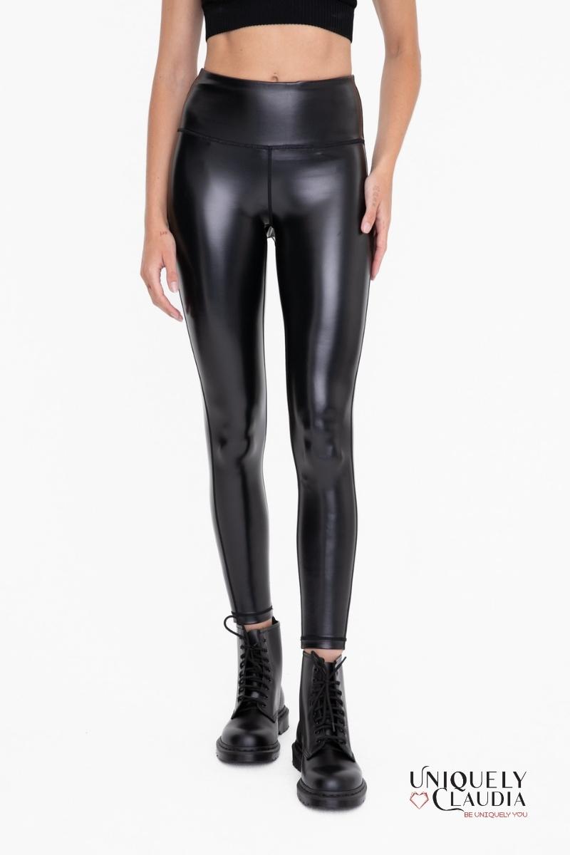 Joyce High-Waisted Liquid Leggings | Uniquely Claudia Boutique 