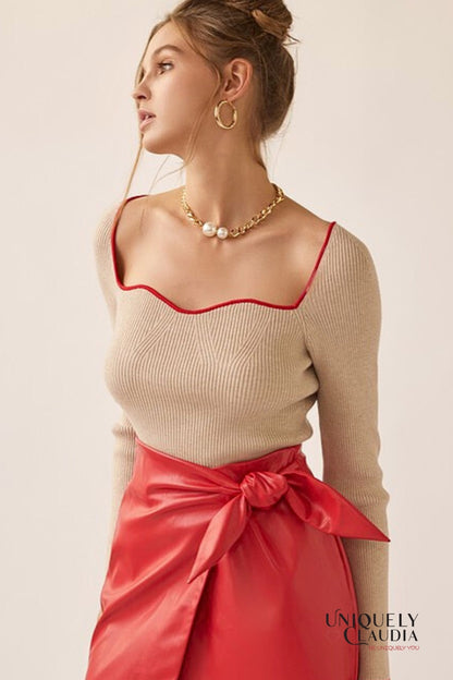 Kiara Long-Sleeves Knit Top
