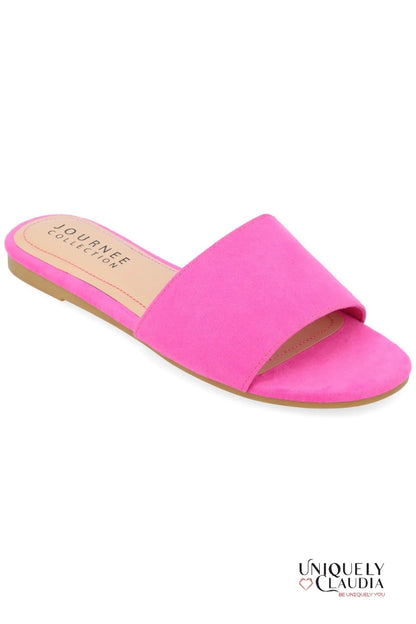 Kolinna Hot Pink Slip-On Sandals