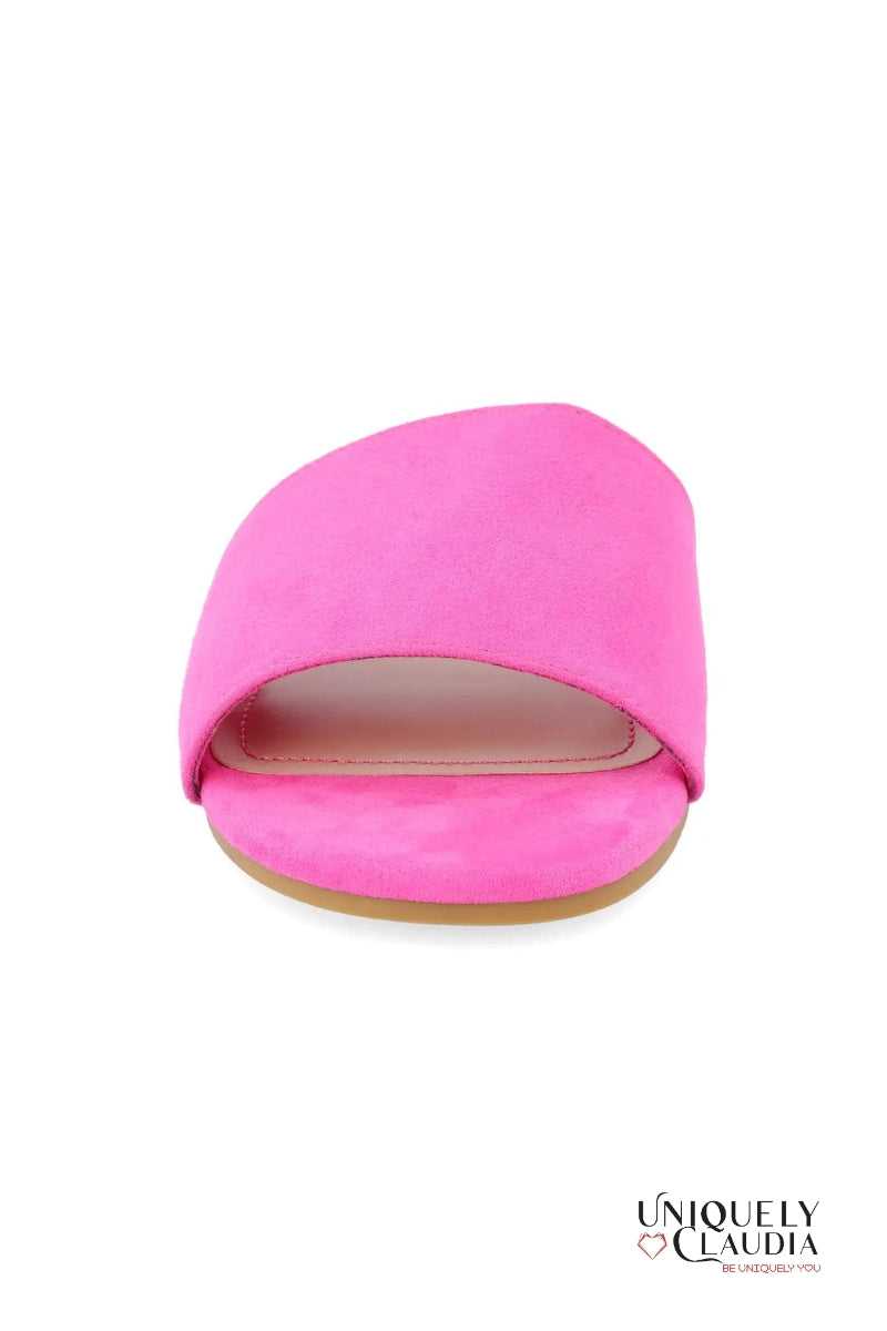 Kolinna Hot Pink Slip-On Sandals