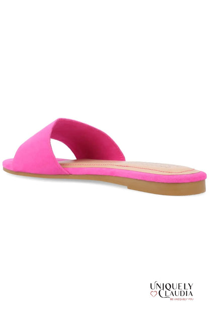 Kolinna Hot Pink Slip-On Sandals