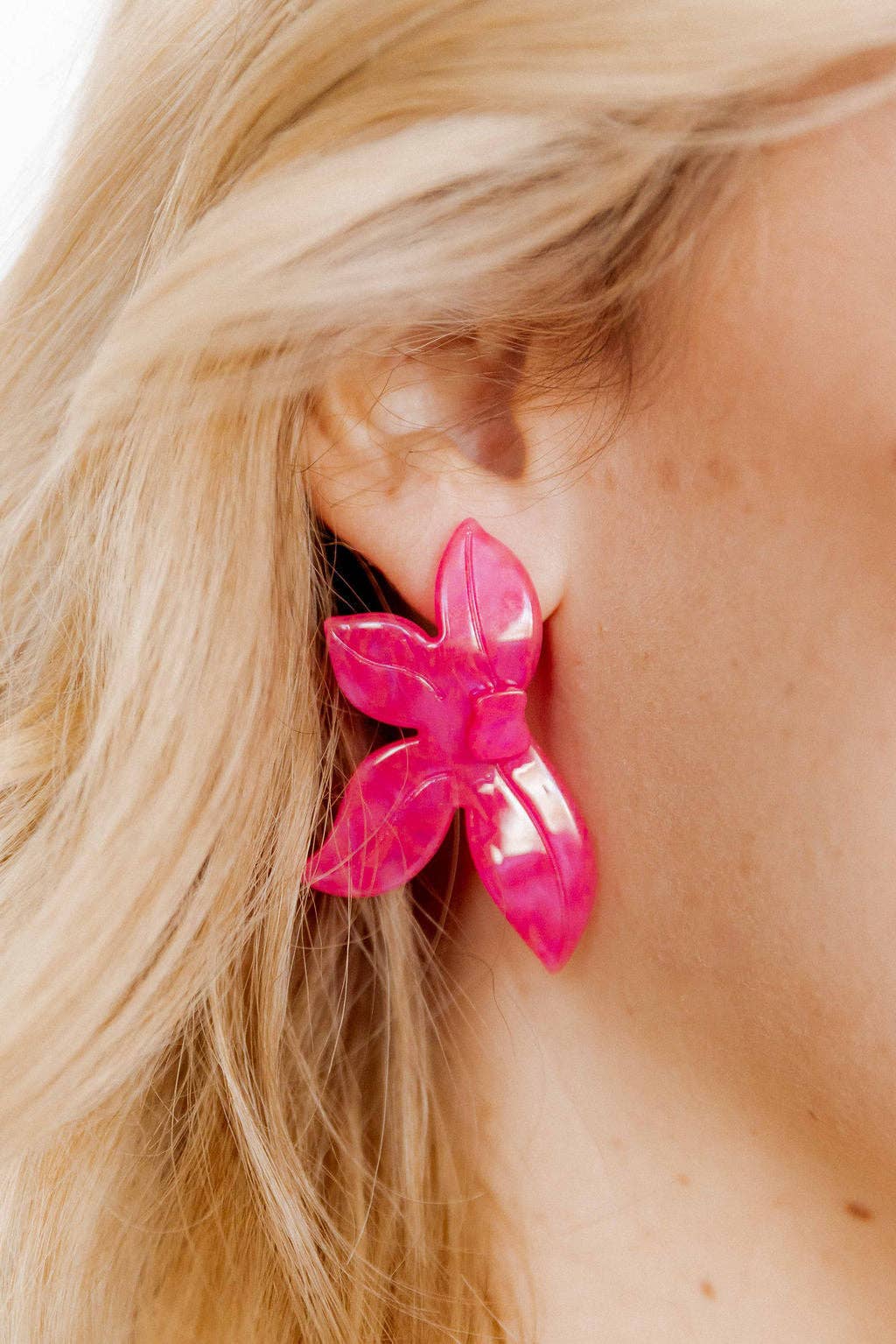 Fern Statement Earrings - Cosmic Pink - Uniquely Claudia Boutique