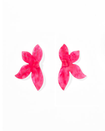 Fern Statement Earrings - Cosmic Pink - Uniquely Claudia Boutique