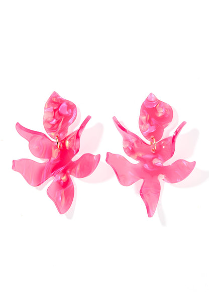 LINNY: Flora Azalea Pink Earrings | Uniquely Claudia