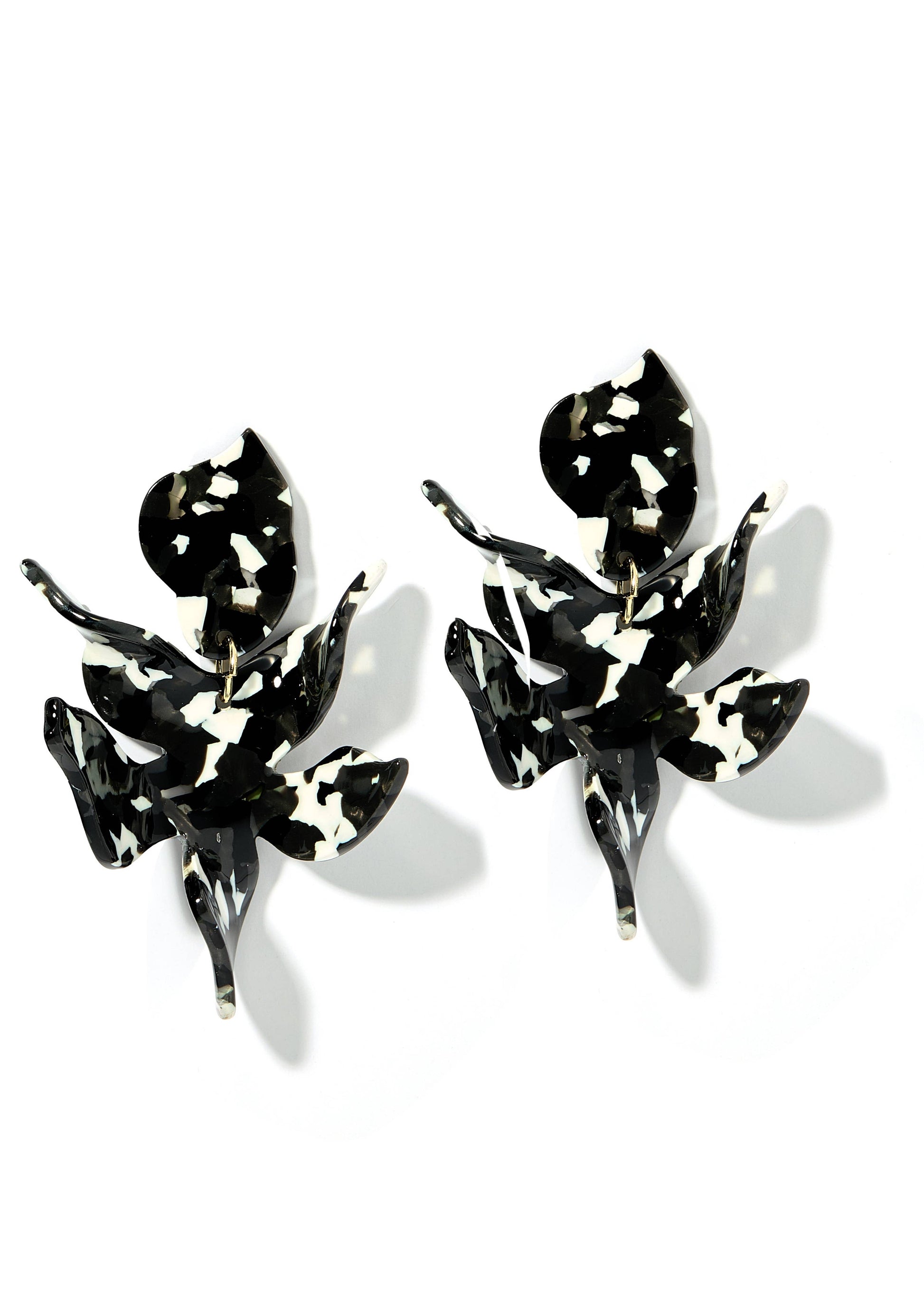 LINNY: Flora Black and White Earrings