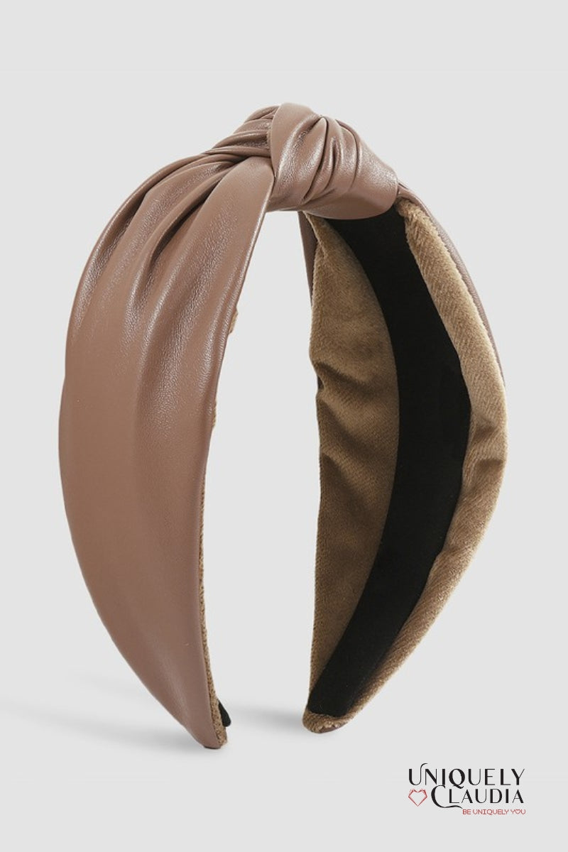 Twisted Vegan Leather Headband | Uniquely Claudia Boutique
