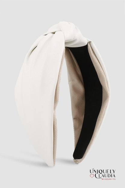 Twisted Vegan Leather Headband | Uniquely Claudia Boutique