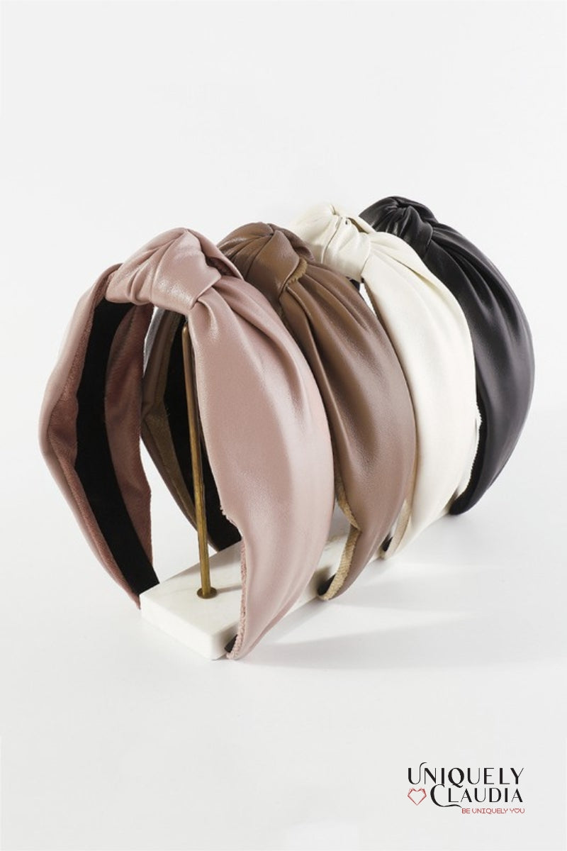 Twisted Vegan Leather Headband | Uniquely Claudia Boutique