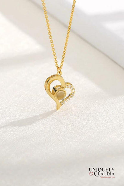 Love Heart Stainless Steel Necklace | Uniquely Claudia Boutique