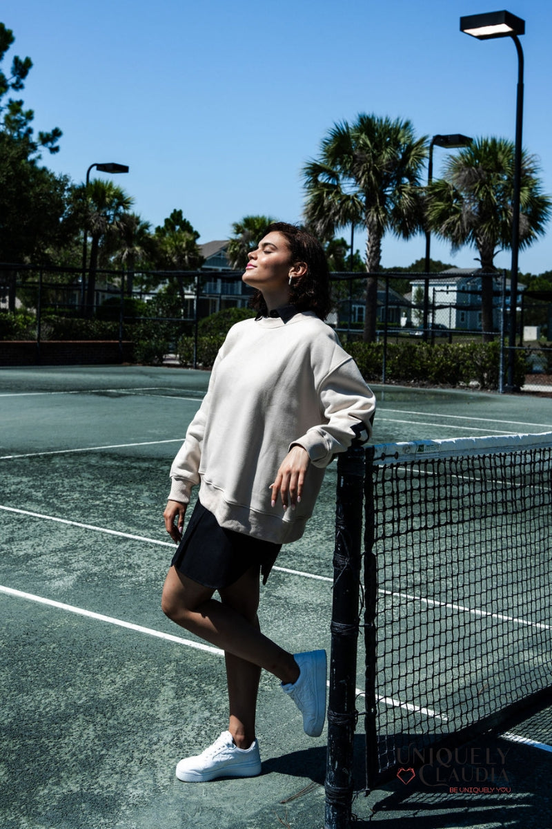 Love Yourself Oversized Tan Sweatshirt | Uniquely Claudia Boutique