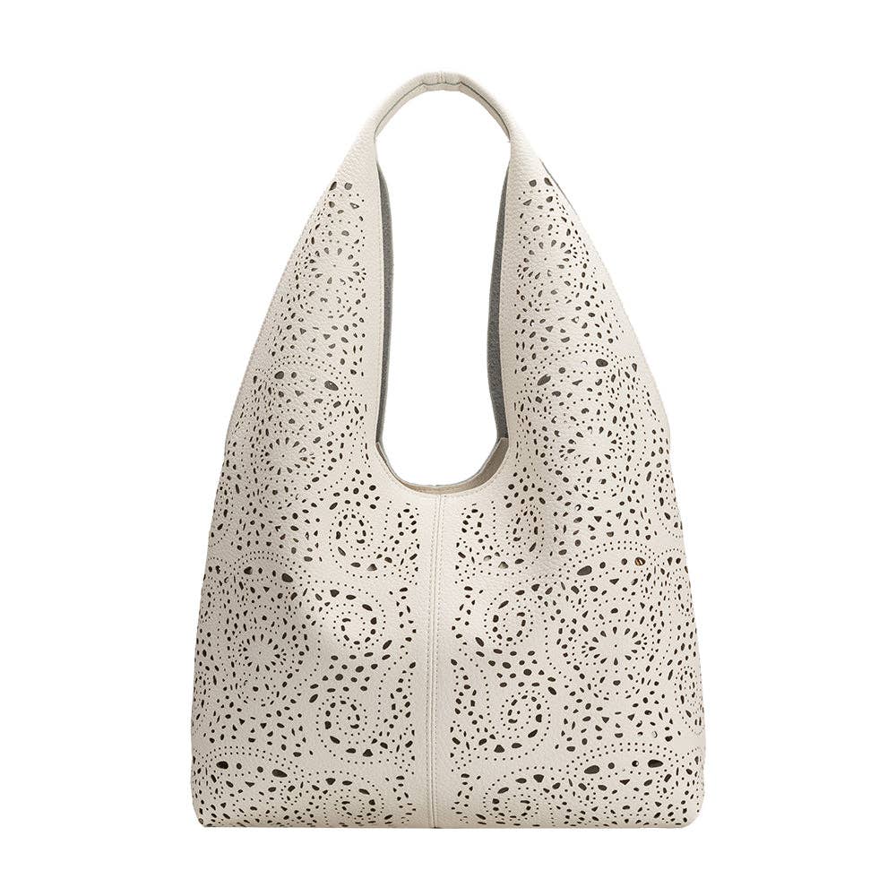 MELIE BIANCO: Farrow Ivory Recycled Vegan Tote Bag | Uniquely Claudia Boutique