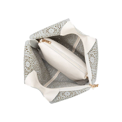 MELIE BIANCO: Farrow Ivory Recycled Vegan Tote Bag | Uniquely Claudia Boutique