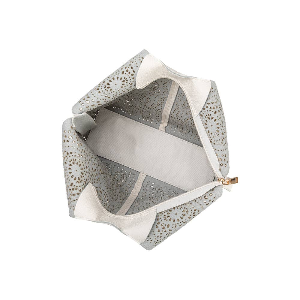 MELIE BIANCO: Farrow Ivory Recycled Vegan Tote Bag | Uniquely Claudia Boutique