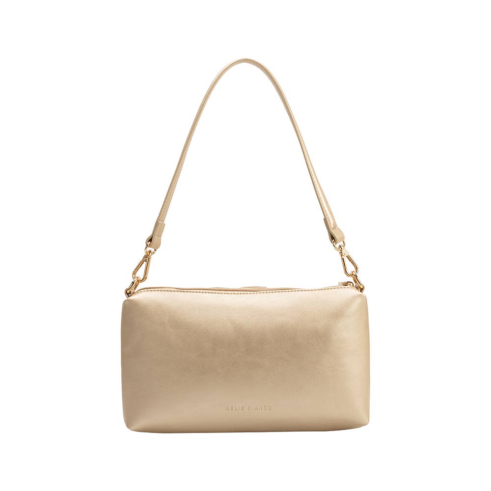 Florence Gold Recycled Vegan Shoulder Bag - Uniquely Claudia Boutique