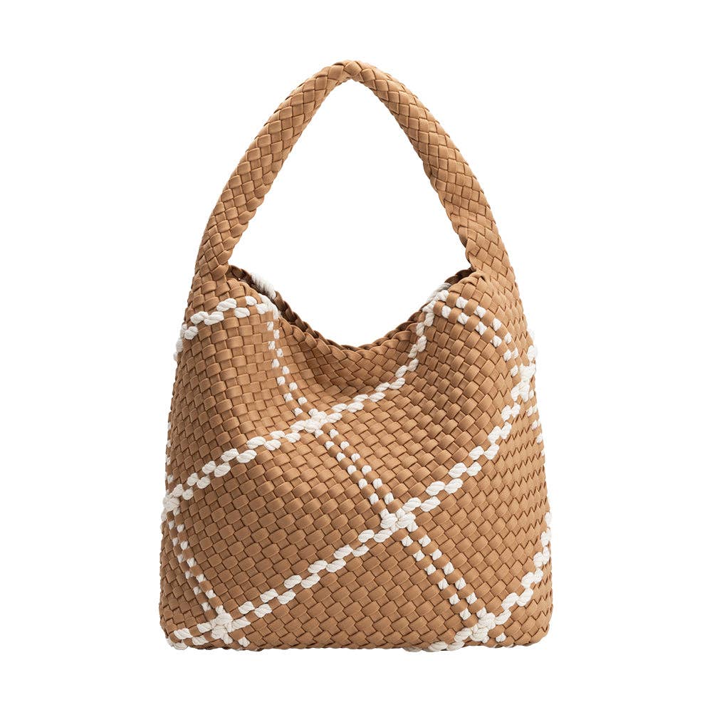 Johanna Sand Nylon Shoulder Bag - Uniquely Claudia Boutique