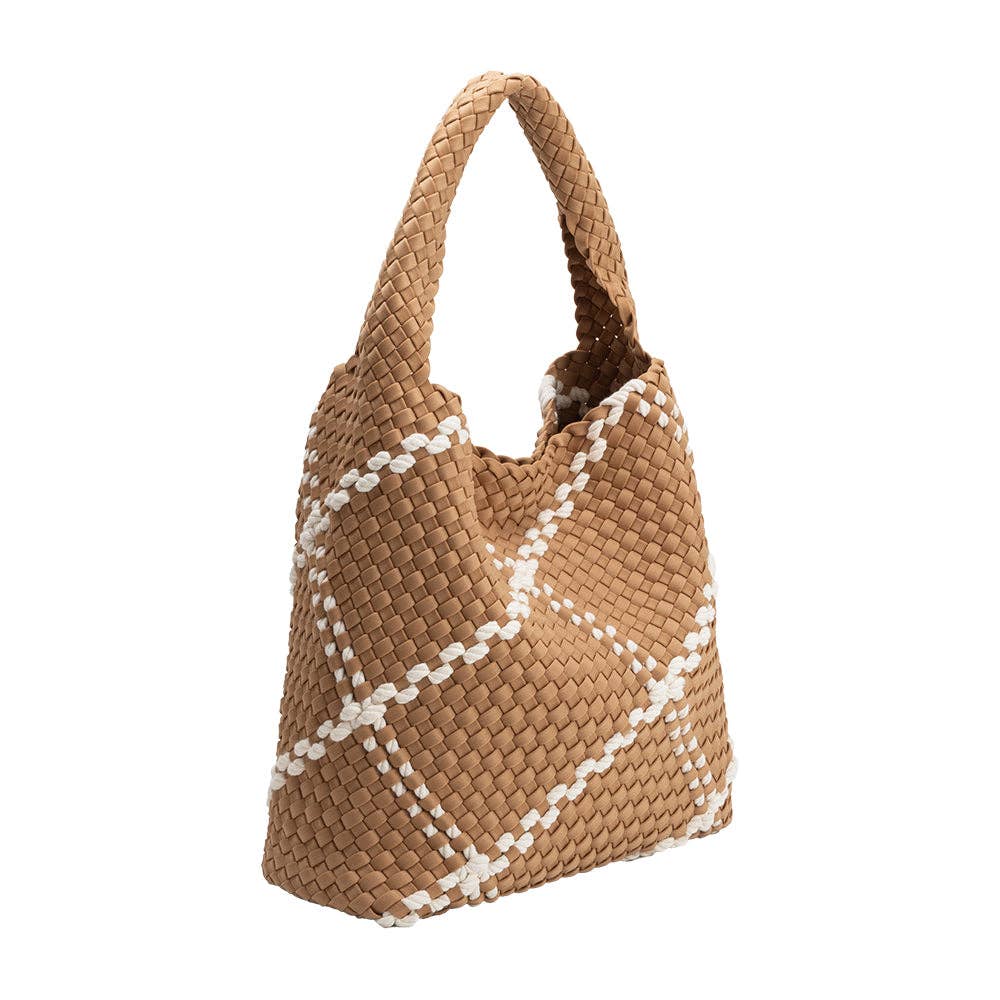 Johanna Sand Nylon Shoulder Bag - Uniquely Claudia Boutique