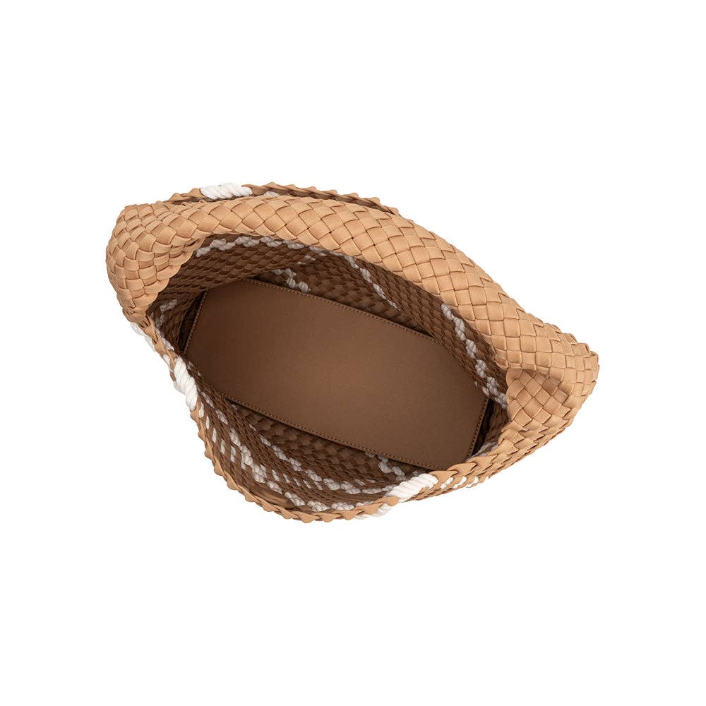 Johanna Sand Nylon Shoulder Bag - Uniquely Claudia Boutique