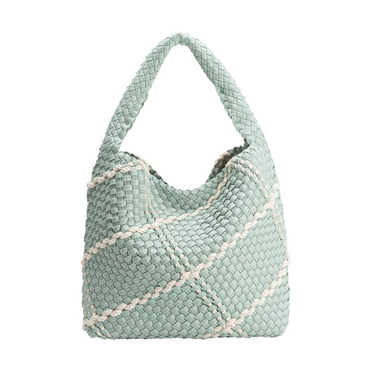 Johanna Seafoam Nylon Shoulder Bag - Uniquely Claudia Boutique