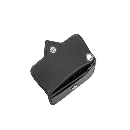 Black car mat with metal clips on a white background