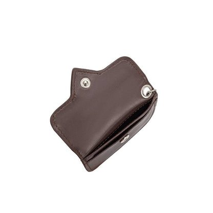 MELIE BIANCO: Lovell Espresso Vegan Leather Card Holder