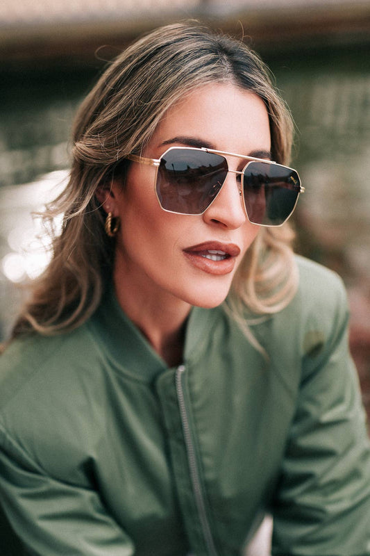 HARLOW GOLD BROWN. Sunglasses - Uniquely Claudia Boutique