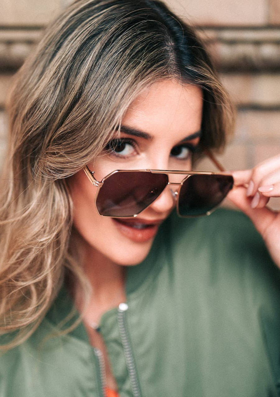 HARLOW GOLD BROWN. Sunglasses - Uniquely Claudia Boutique