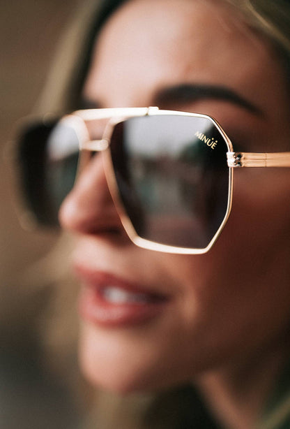 HARLOW GOLD BROWN. Sunglasses - Uniquely Claudia Boutique