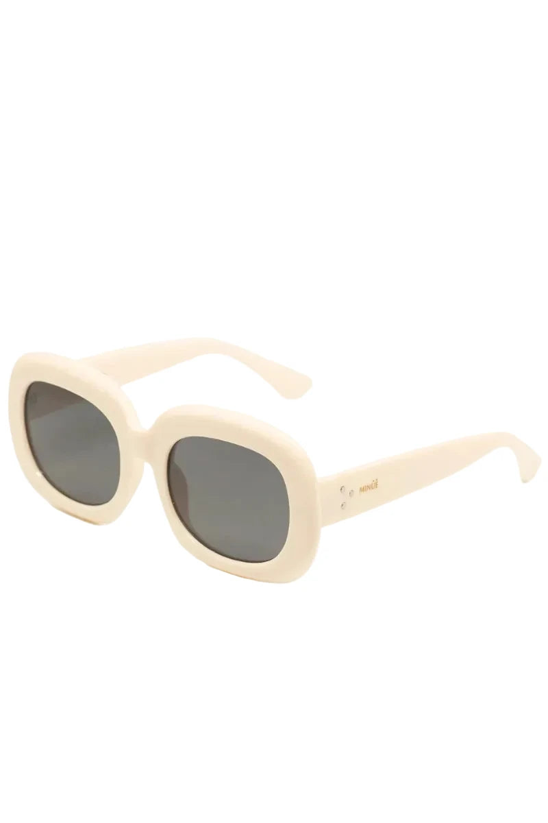 MINUE: Loren Cream Sunglasses