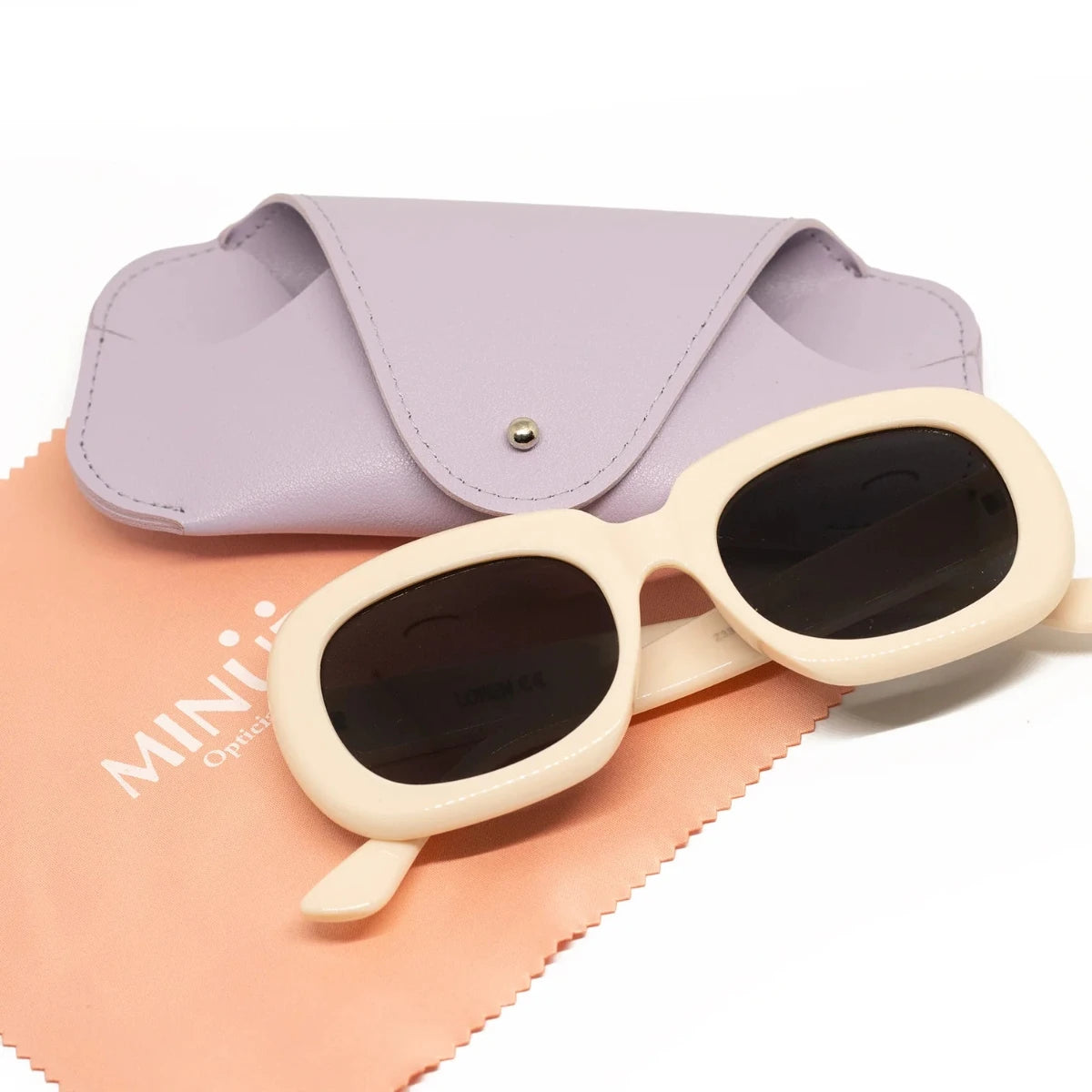 MINUE: Loren Cream Sunglasses