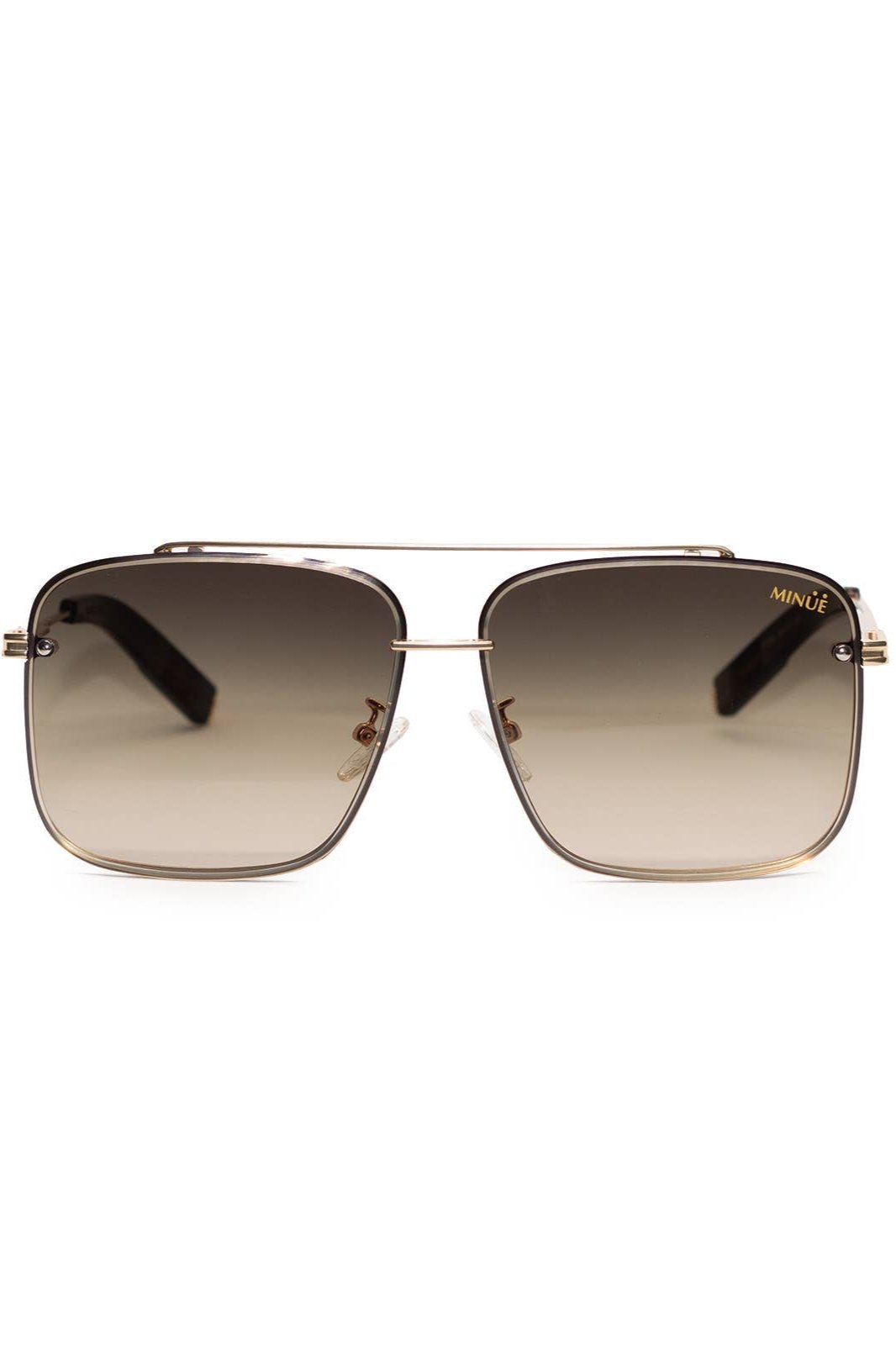 MINUE: Parks Gold Brown Sunglasses | Uniquely Claudia Boutique