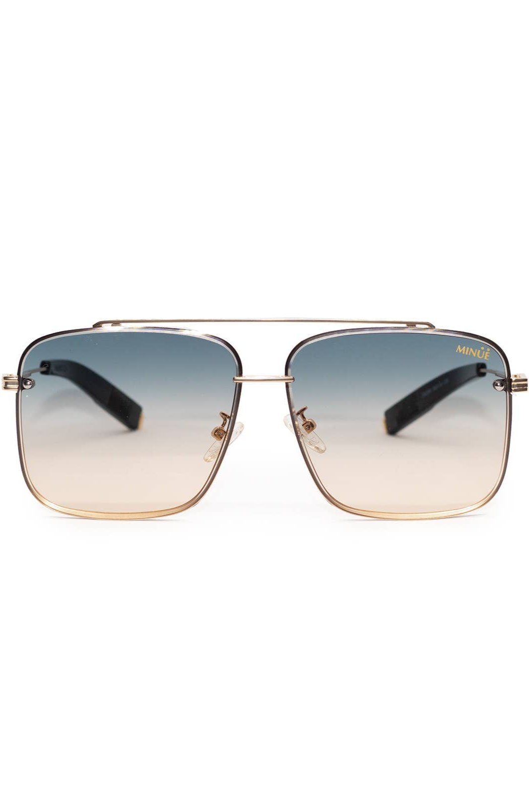 MINUE: Parks Gold Cobalt Sunglasses | Uniquely Claudia Boutique