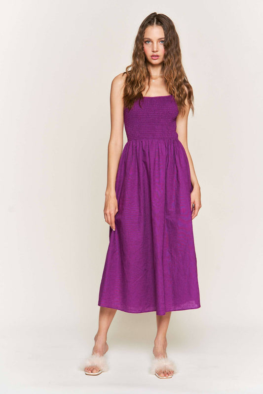 Mandy Sleeveless Midi Dress | Uniquely Claudia