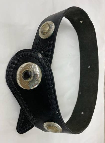 Medallion_ Asymmetrical_Leather_Belt - Uniquely Claudia Boutique