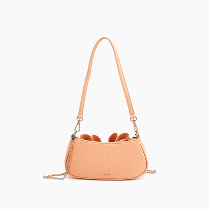 Mini Baguette Bow Pebble Shoulder Bag | Uniquely Claudia 