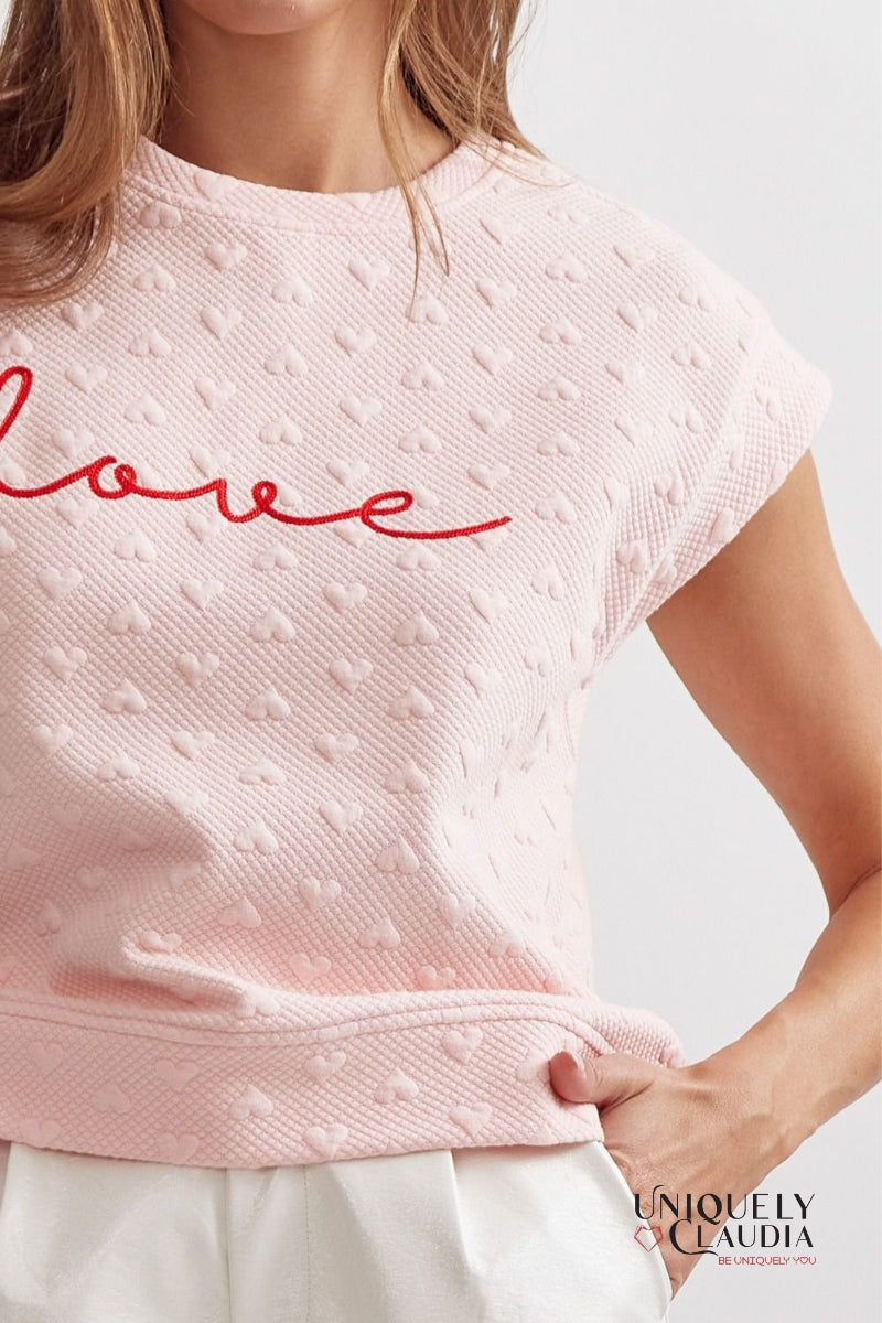 My Love Cap Sleeve Top | Uniquely Claudia Boutique