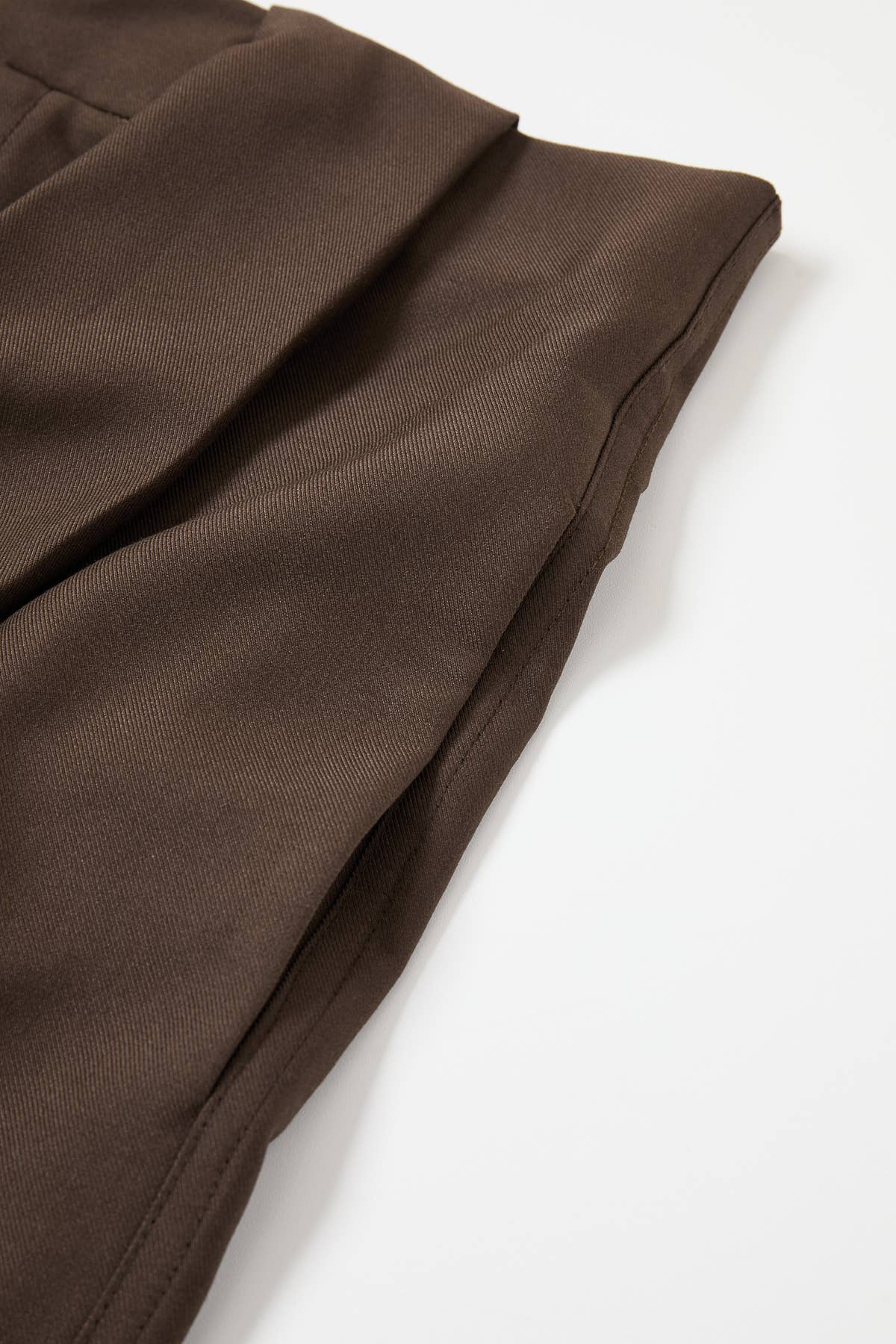 Brown fabric on a white background