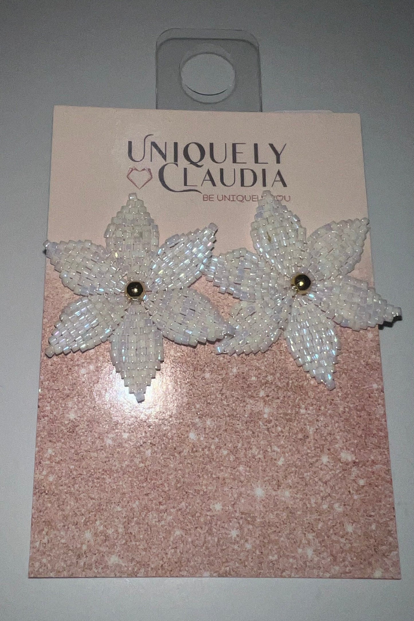 Orchid Miyuki Beads Stud Earrings | Uniquely Claudia Boutique 