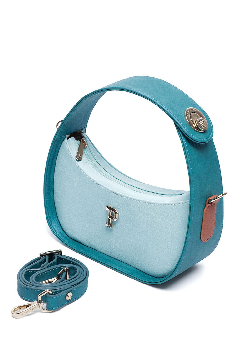 PARCHITA Consuelo Teal & Mint Handbag | Uniquely Claudia Boutique